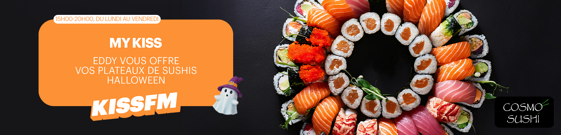 VOTRE PLATEAU DE SUSHIS HALLOWEEN !