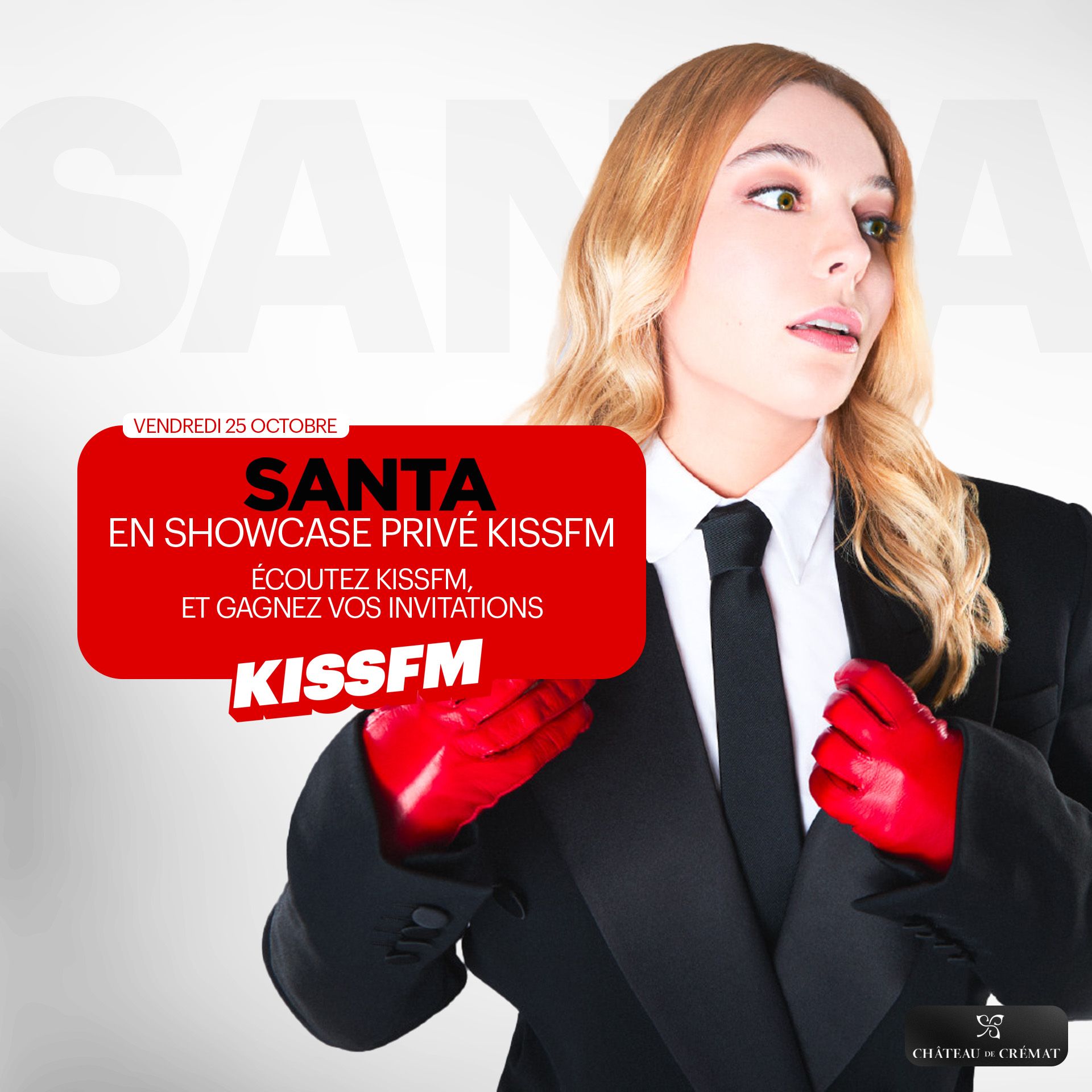 SANTA EN SHOWCASE PRIVE KISS FM